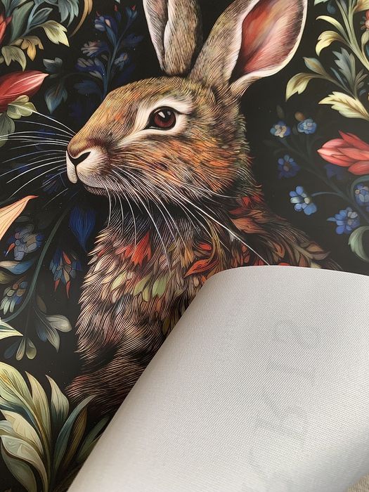 Gobelin na płótnie HD/Obrazek/William Morris/Hare Colorful