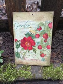 Zawieszka dekoracja truskawki ogród