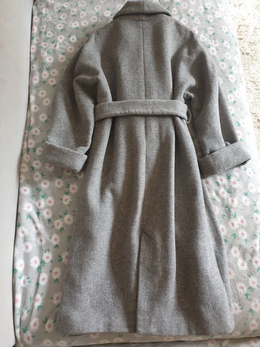 Płaszcz szlafrokowy z wełną Zara S,XS,M.
