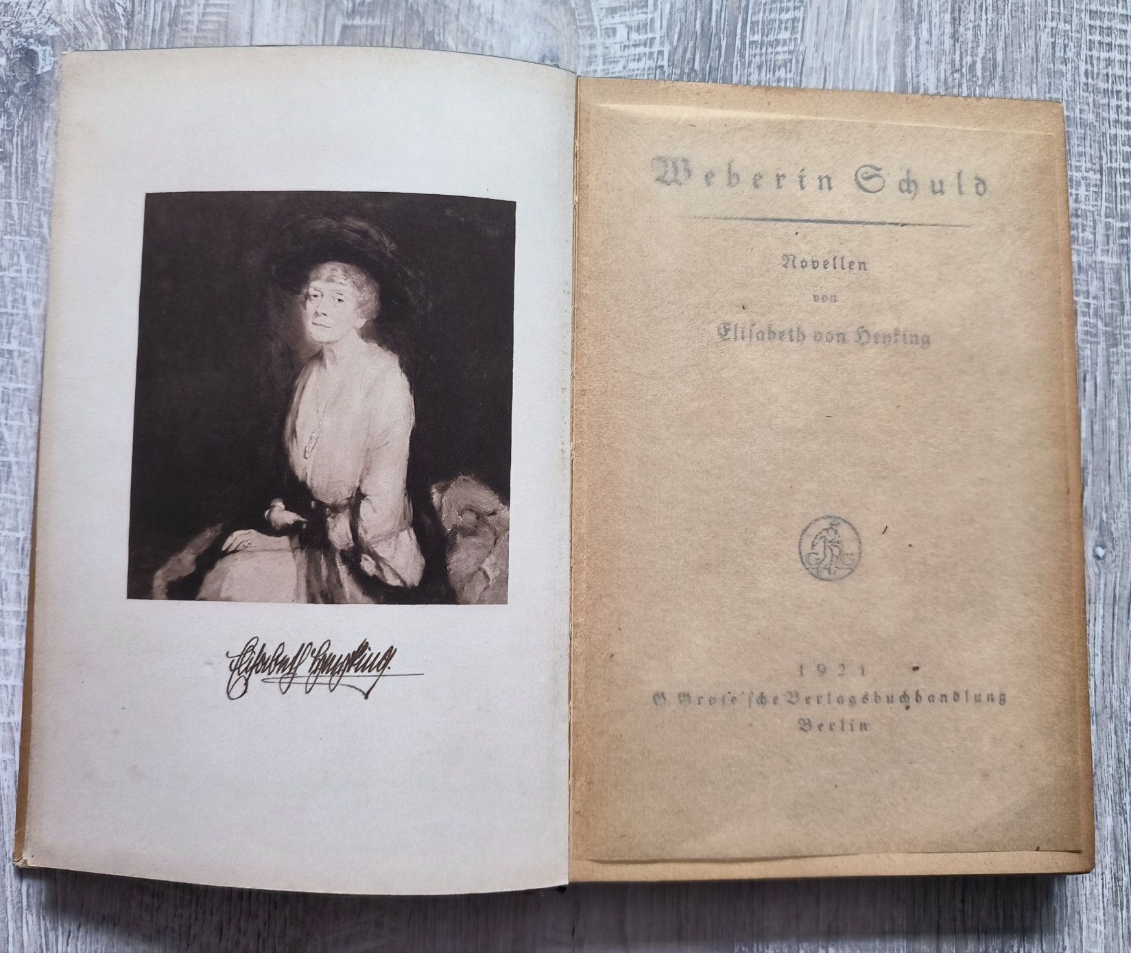 Elizabeth Von Heyking nowele po niemiecku z 1921