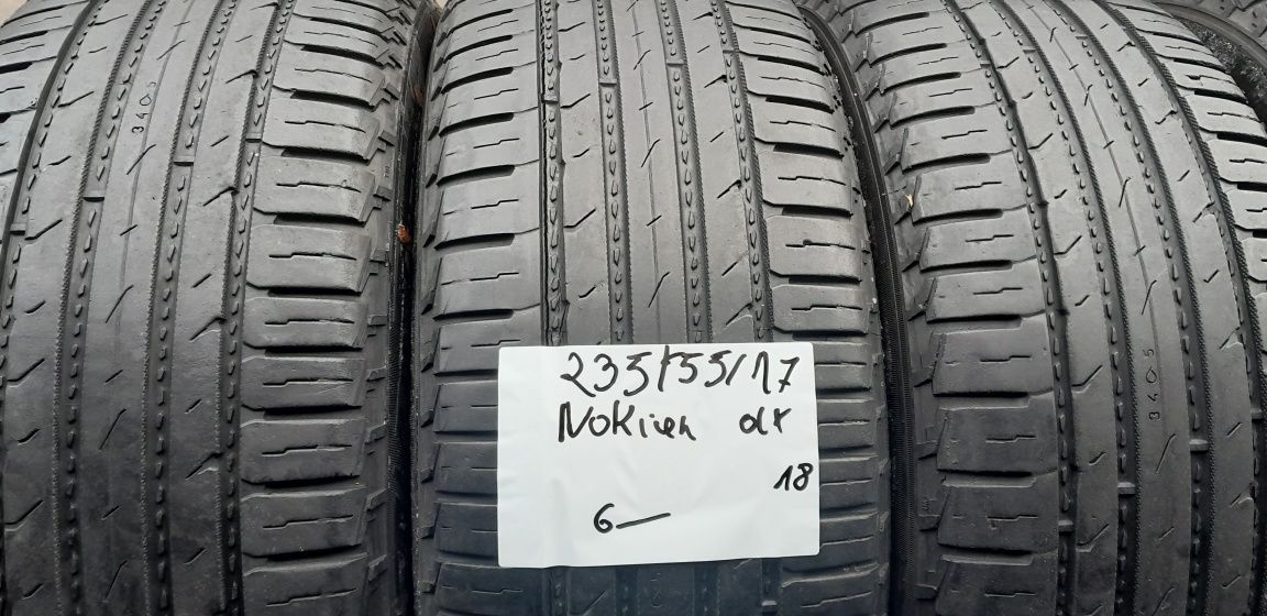 Opony Letnie 235÷55÷17÷.NOKIAN.Rok 2018.Cena 400 zł kpl-4 sztuki.