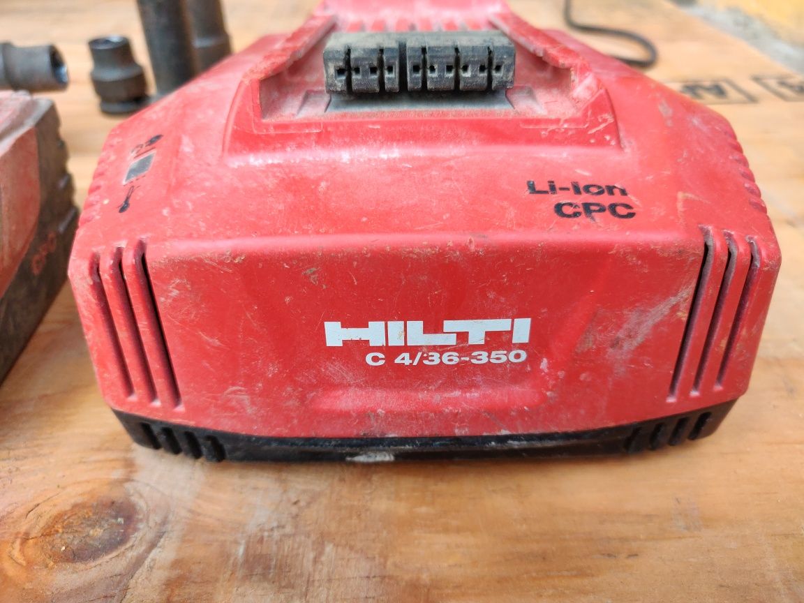 Hilti Klucz udarowy zakretarka,bateria, ładowarka,nasadki