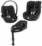 Fotelik CYBEX Cloud G +Baza obrotowa G +Fotelik Sirona G Zestaw BLACK+