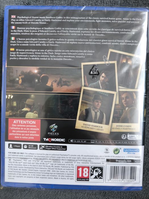 Ps5 Alone in The Dark pl nowa w folii możliwa zamiana