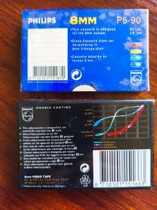 Lote de 17 x K7 video 8 mm 60 e 90 mn + OFERTA