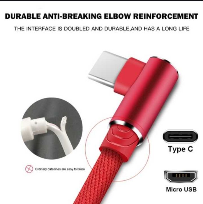 Cabos carregamento rápido USB