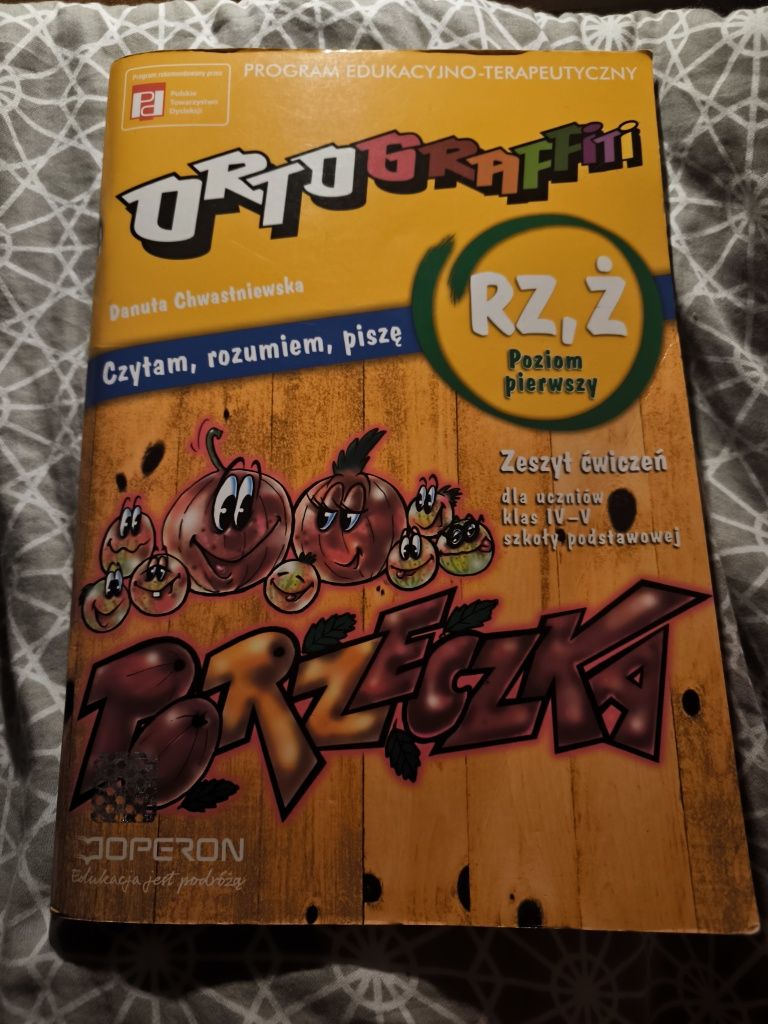 Język polski, Ortograffiti - Rz, Ż, Poziom pierwszy, Zeszyt ćwiczeń, O