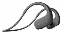 sportowy odtwarzacz sony walkman nw-ws413 czarny zestaw słuchawkowy