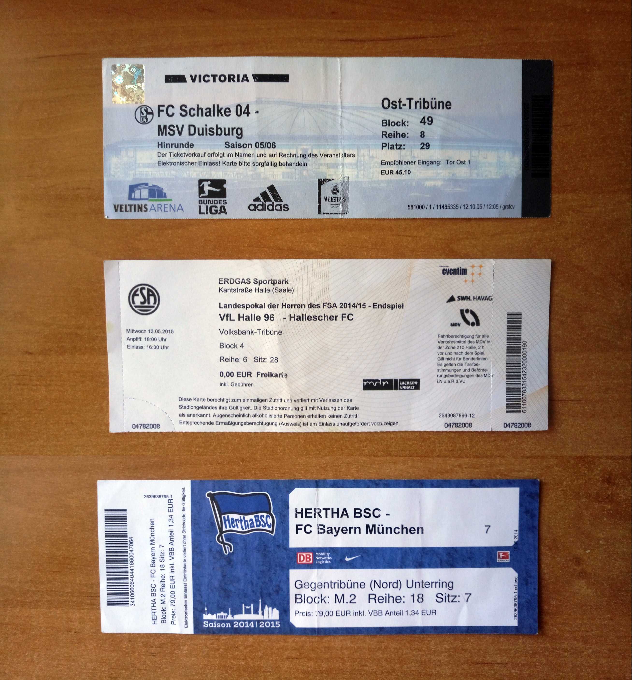 Футбольні квитки, програма, абонемент німецька Бундесліга/Бундесліга 2