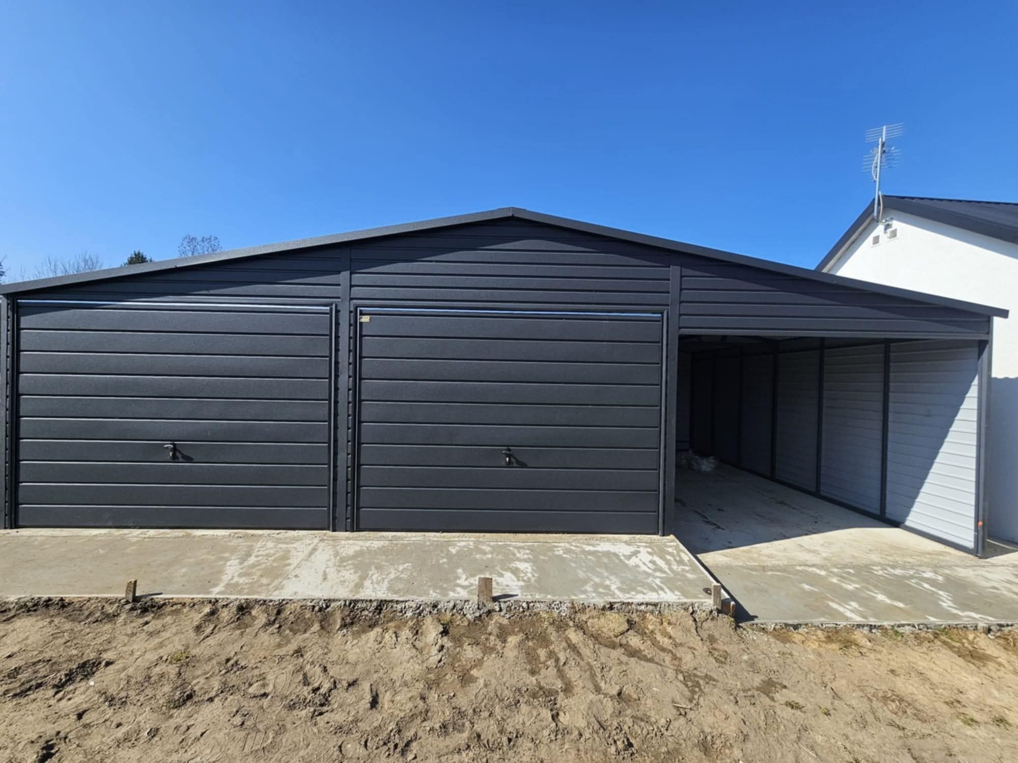 Garaż blaszany 4x6 6x5 6x5,80 6x6 7x6 8x6 9x5 9x6 - PRODUCENT Premium!