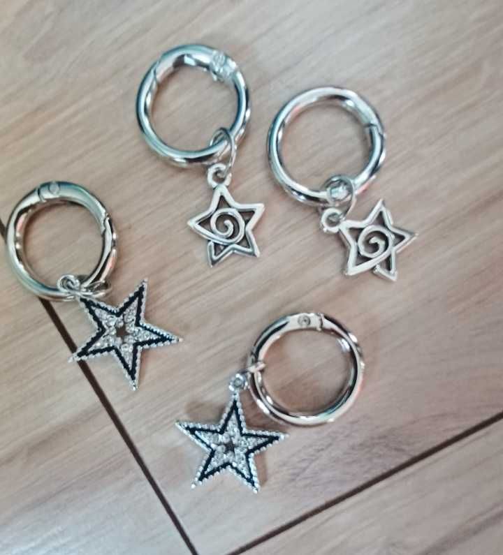 Zawieszki do butow zestaw gwiazdki cyrkonie