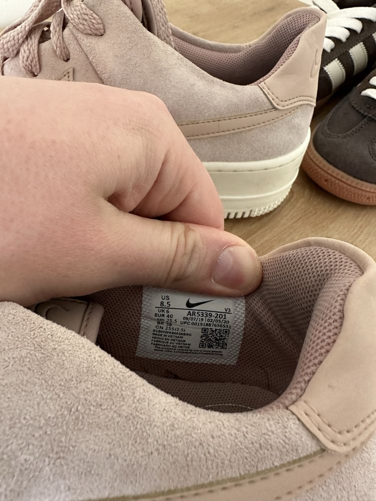 Кросівки жіночі NIKE AIR FORCE 1 sage low pink size 40