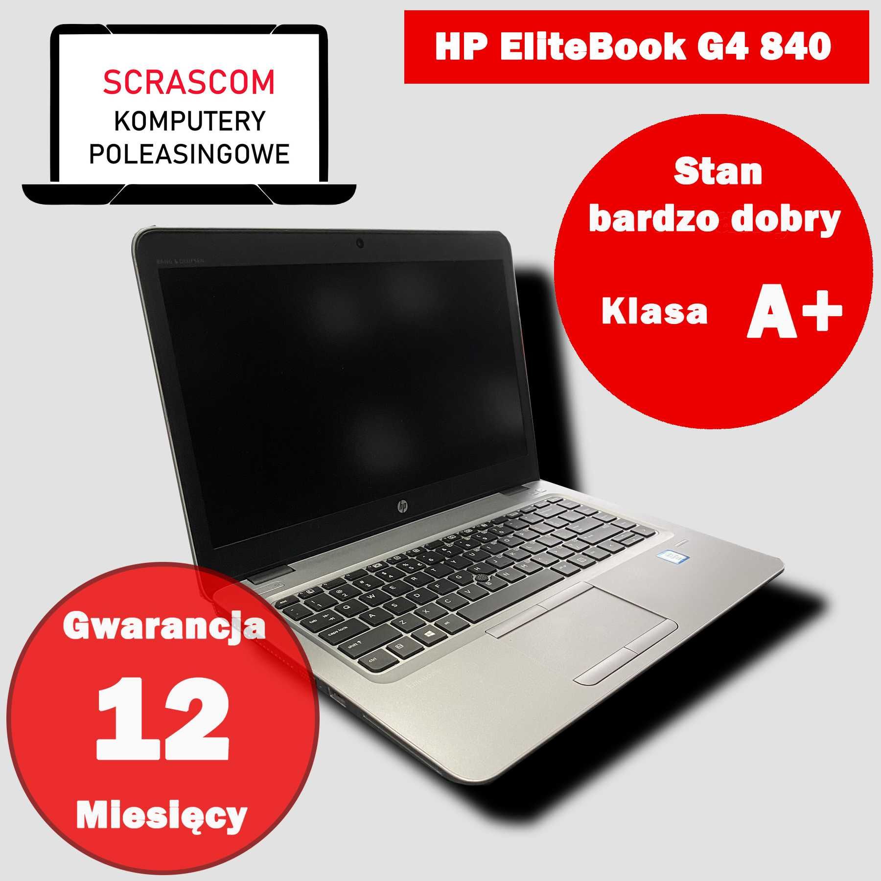 Laptop HP EliteBook G4 840 i5 8GB 256GB SSD Windows 10 GWAR 12msc