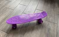 Пенні борд скейт з колесами, що світяться Best Board фіолетовий
