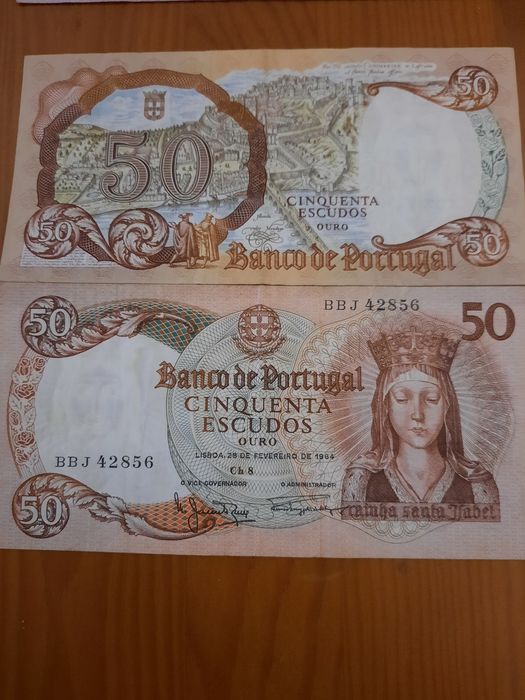 Notas Banco de Portugal antigas fora de circulação