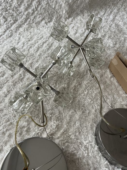Lampa sufitowa wisząca Isasa ikea ice cube kostki lodu