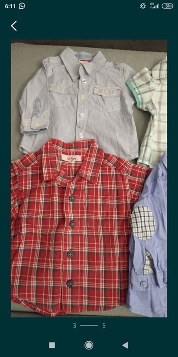 Koszula wizytowa dla chłopca rozmiar 68