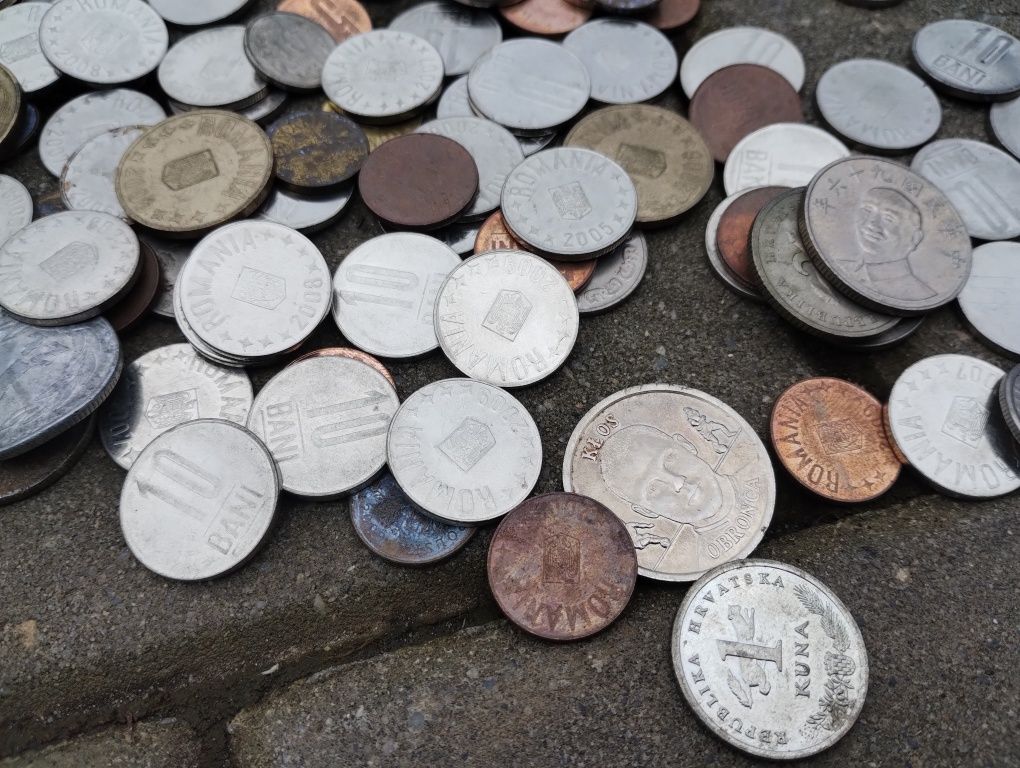Monety zestaw monet moneta numizmaty
