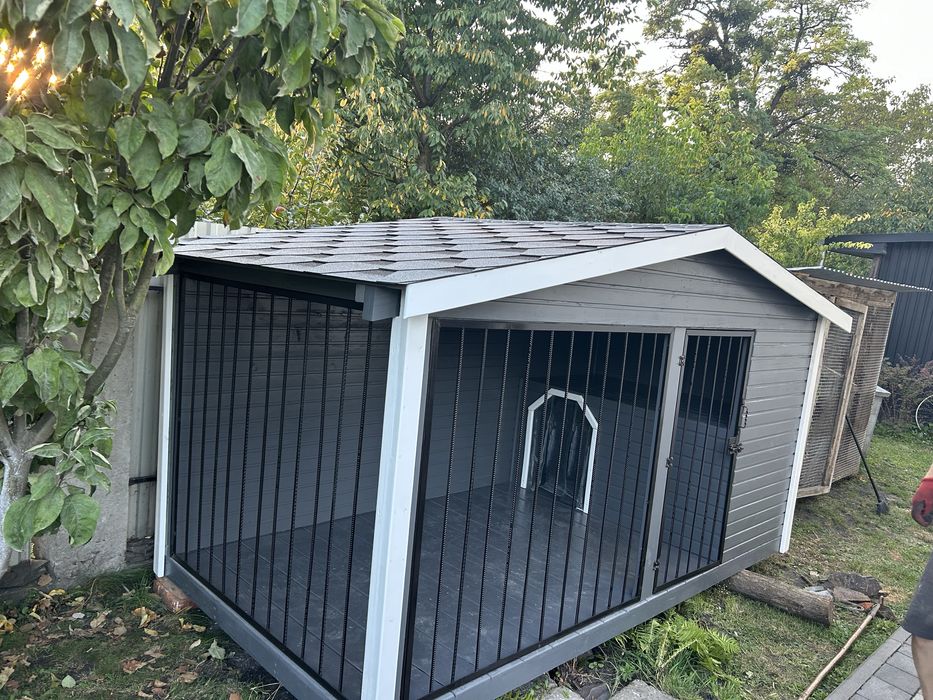 Величезний вольєр для собаки і котиків буда утеплена будка