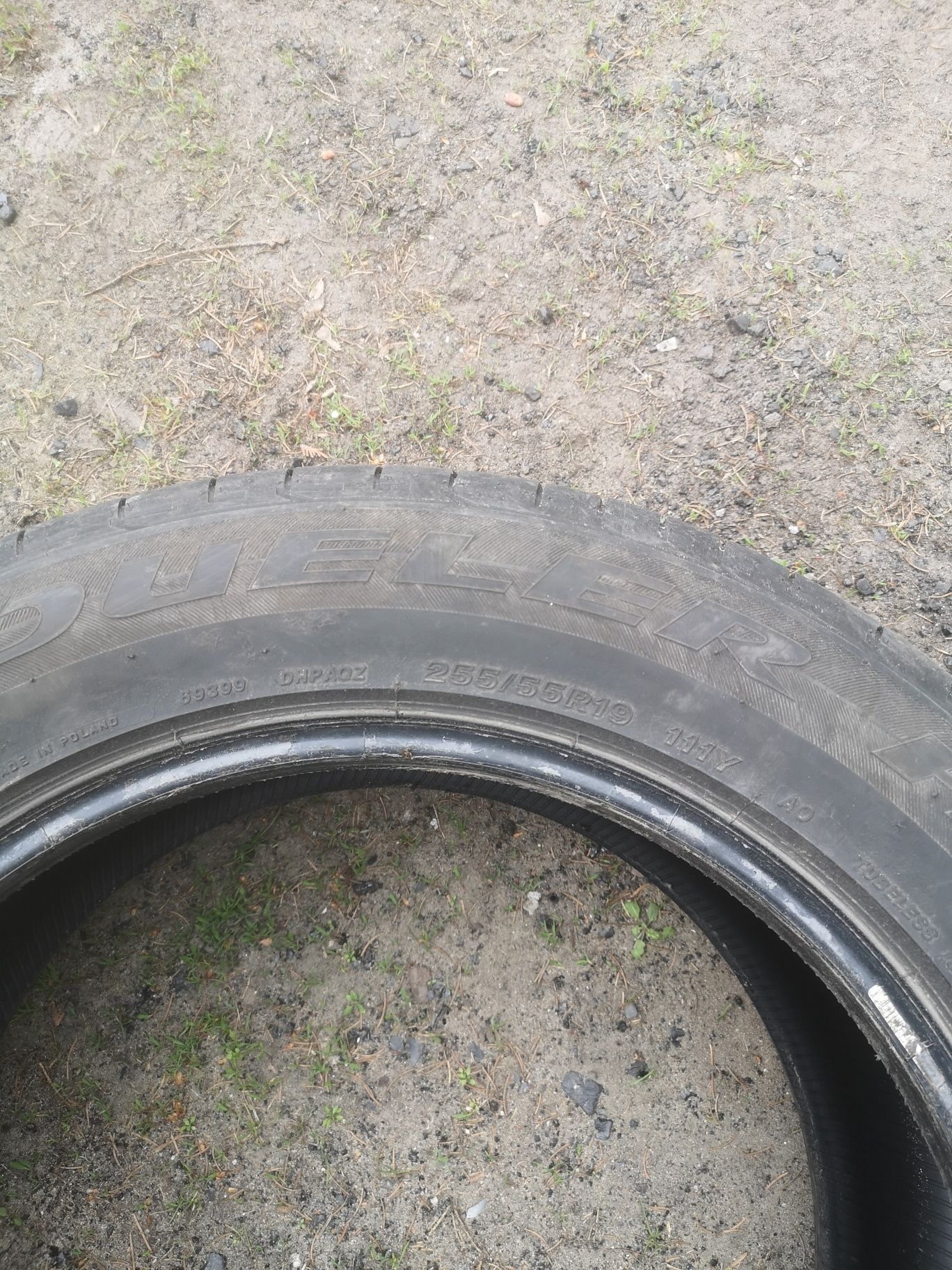 4 opony letnie używane Bridgestone 255/55/R19