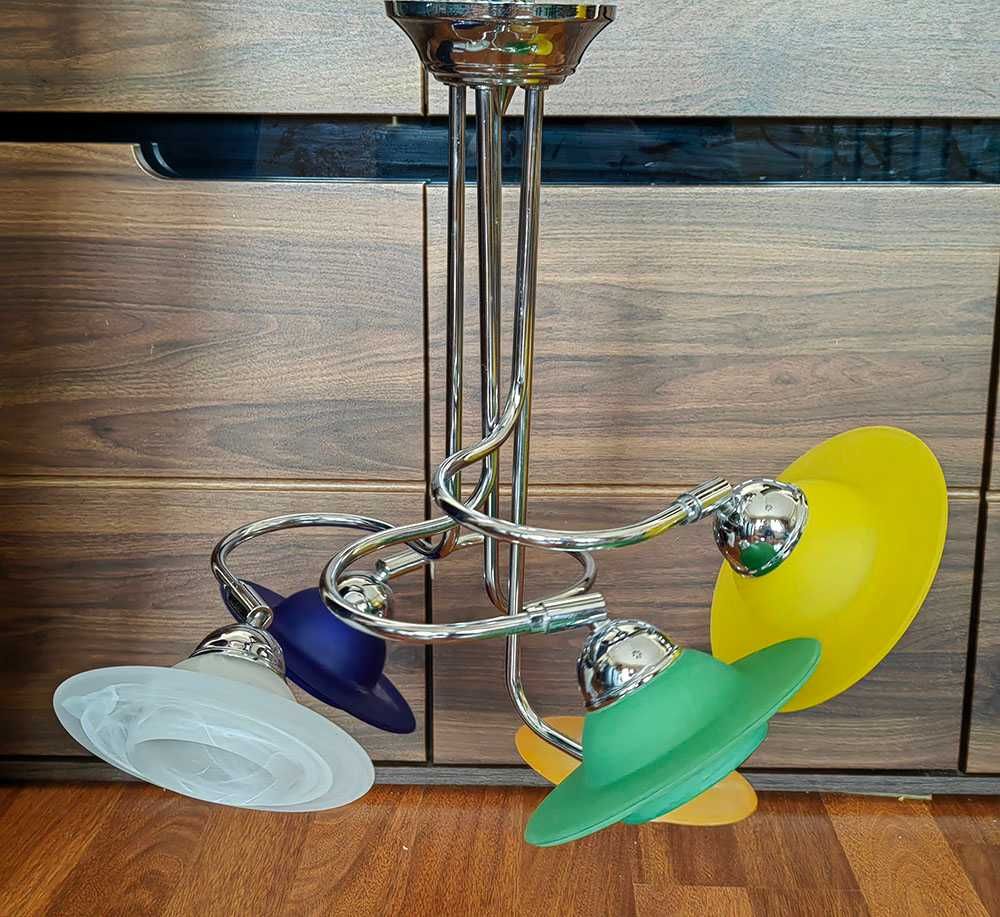 Żyrandol, lampa wisząca 5punktowa
