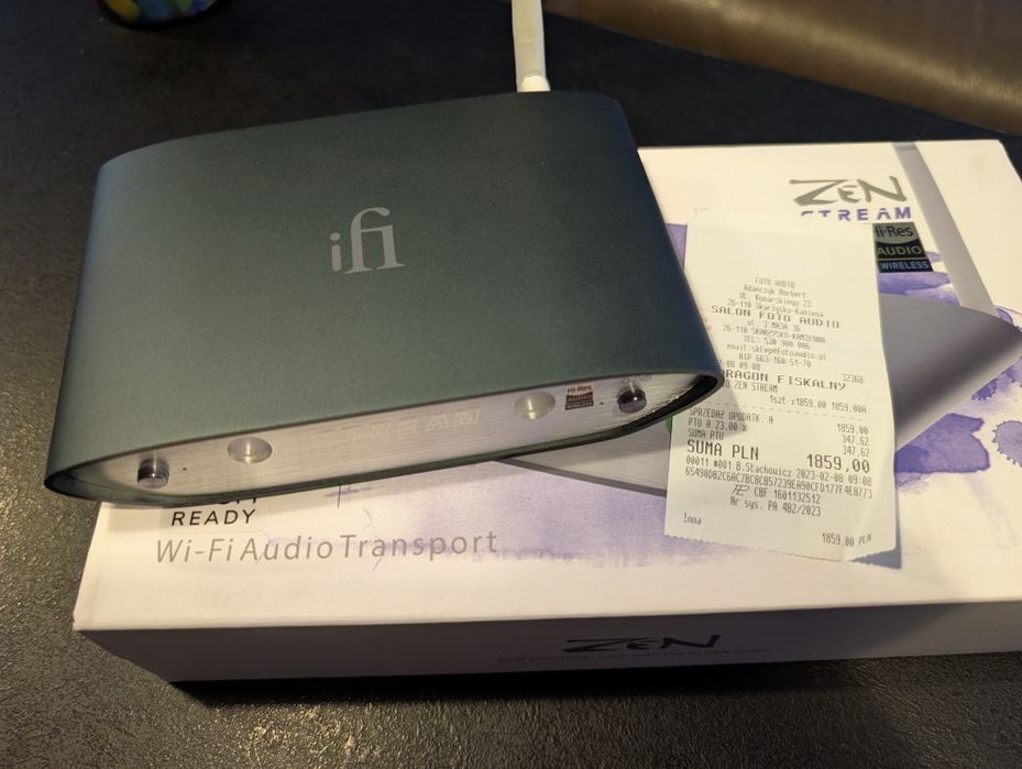 Ifi Zen Stream plus zasilacz liniowy Tomanek streamer, Tidal, Roon