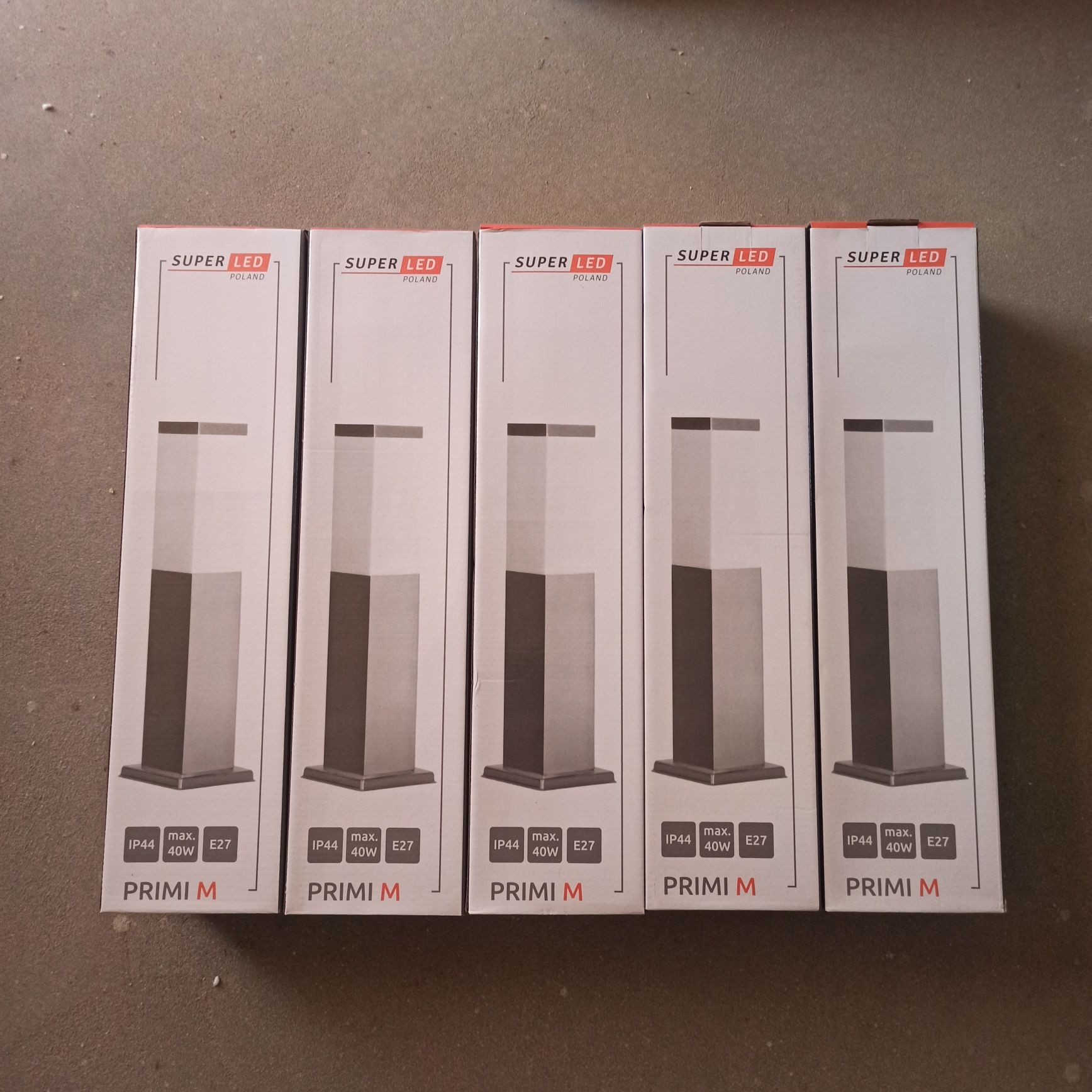 Lampy ogrodowe Super Led Primi M kolor chrom