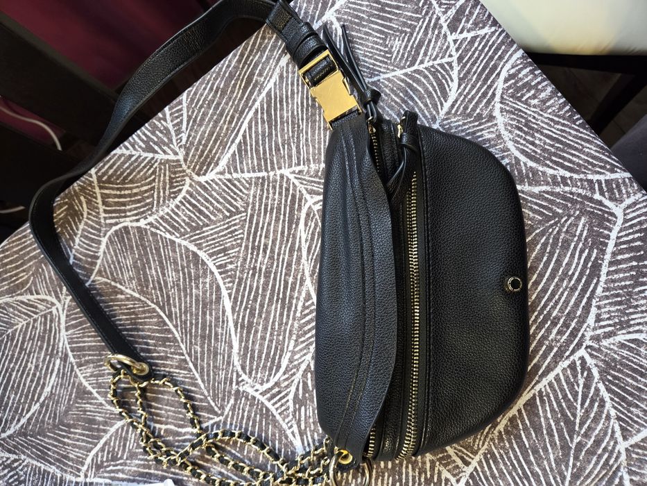 Saszetka nerka skórzana Ochnik damska