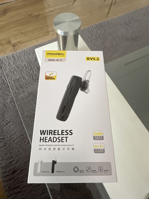 Pavareal zestaw słuchawkowy/ słuchawka bluetooth