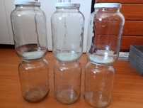 Frascos de vidro