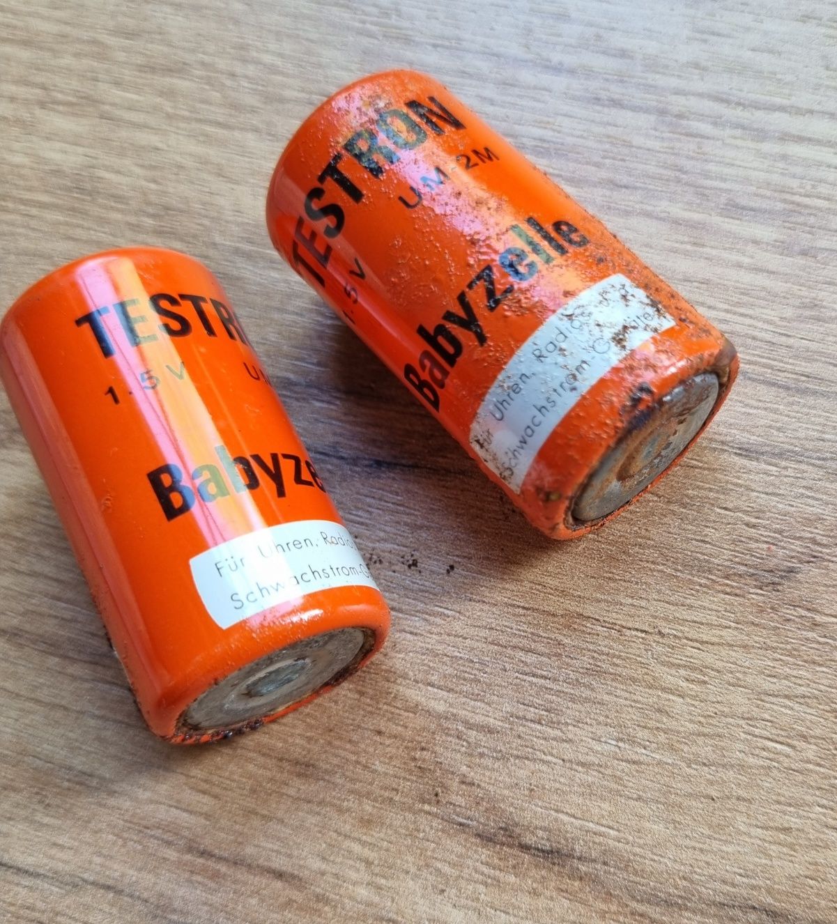 Stare niemieckie baterie lata 50 bateria vintage Testron 1,5 V PRL