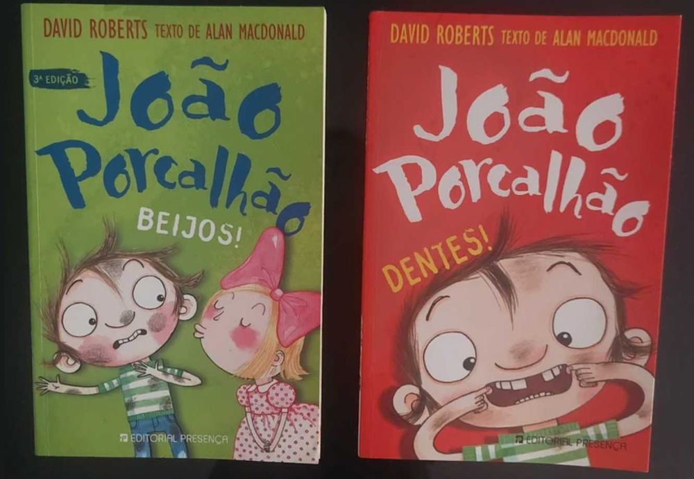 2 livros da coleção “João Porcalhão”, de Alan Macdonald