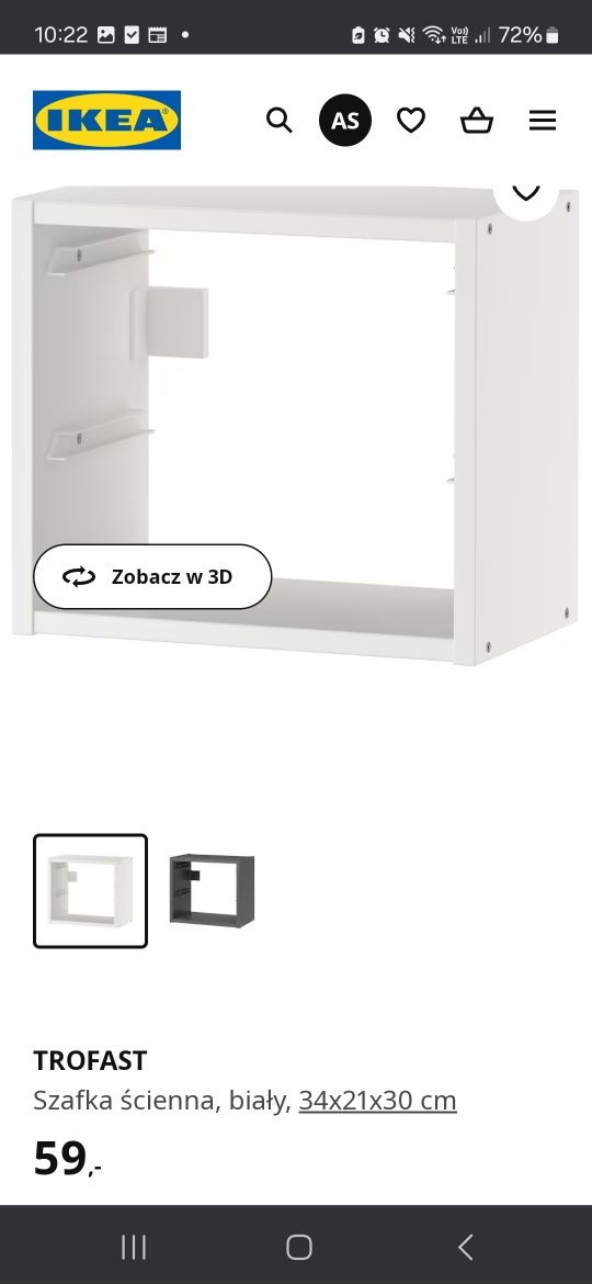 Szafki wiszące trofast Ikea