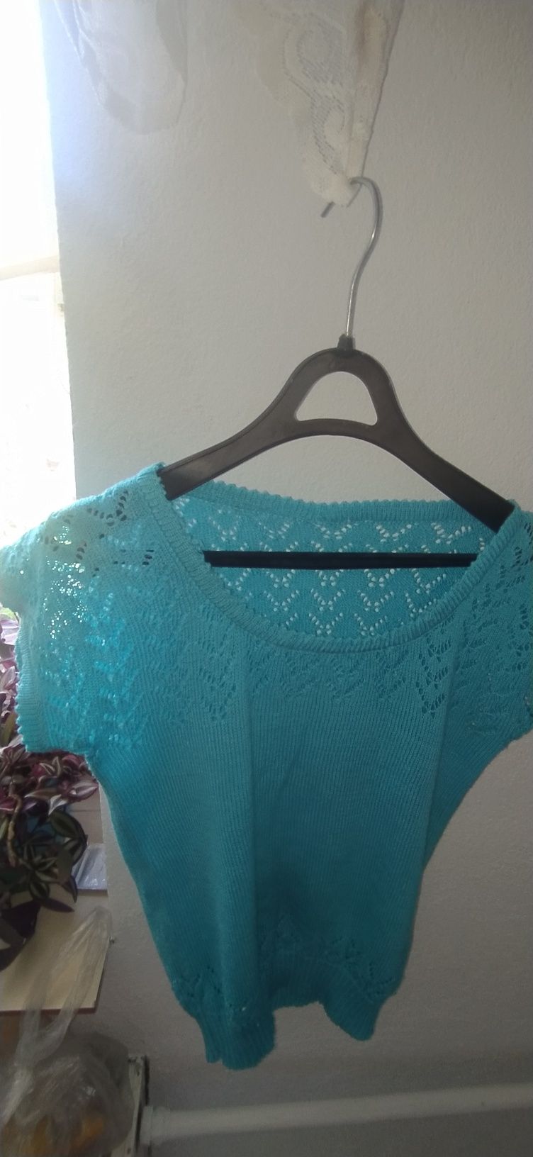 Sweter ażurowy damski