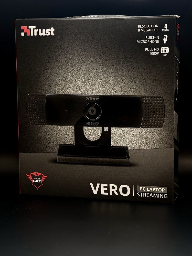 Kamerka internetowa Trust GXT 1160 Vero – Full HD 1080p, czarna