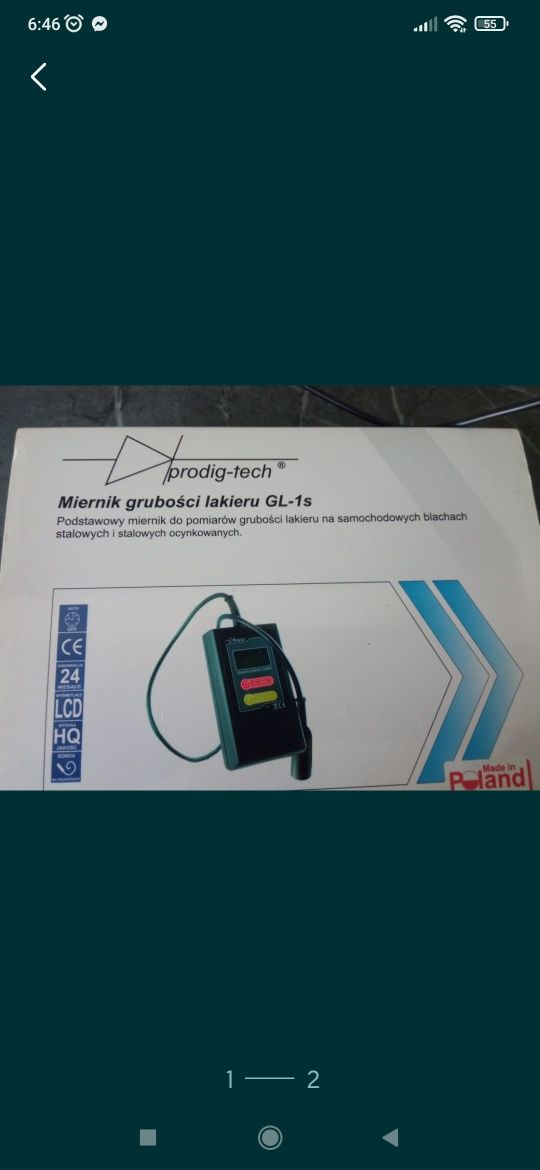 Miernik grubości lakieru