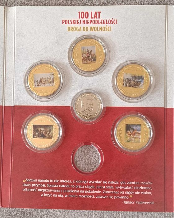 ZESTAW MONET 100 LAT Polskiej Niepodległości - DROGA DO WOLNOŚCI