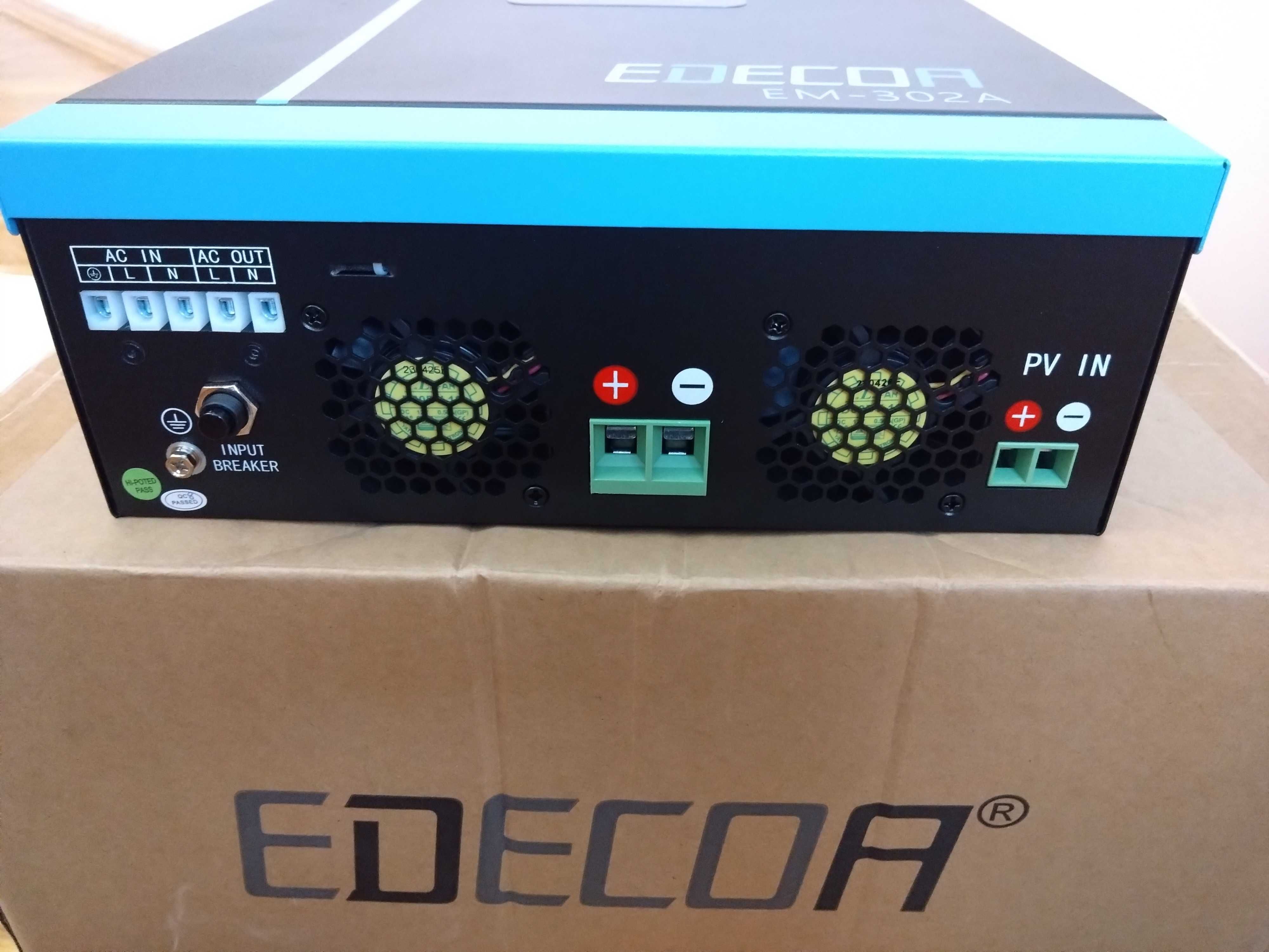 Гібридний Інвертор ДБЖ UPS Edecoa 3000/4000/5500/6200 Вт| ИБП инвертор
