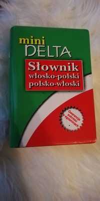 Słownik wlosko - polski polsko-włoski Delta
