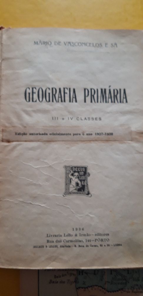 Livro Geografia Primária 3ª e 4ª classe