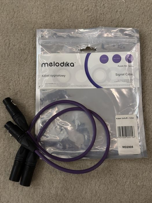 Melodika Purple Rain XLR 0,5 m