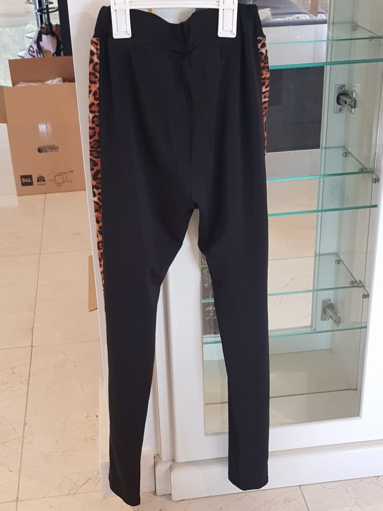 Calças leggings meio elásticas * várias cores