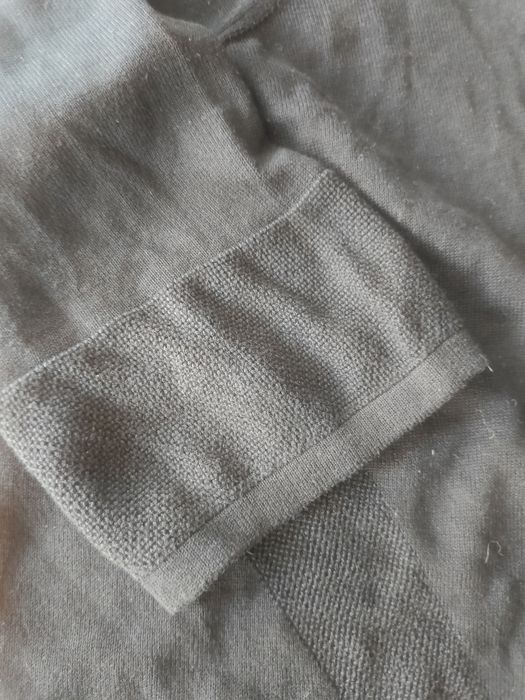 Krótki czarny sweter 50 52 sweterek bolerko narzutka koronkowy