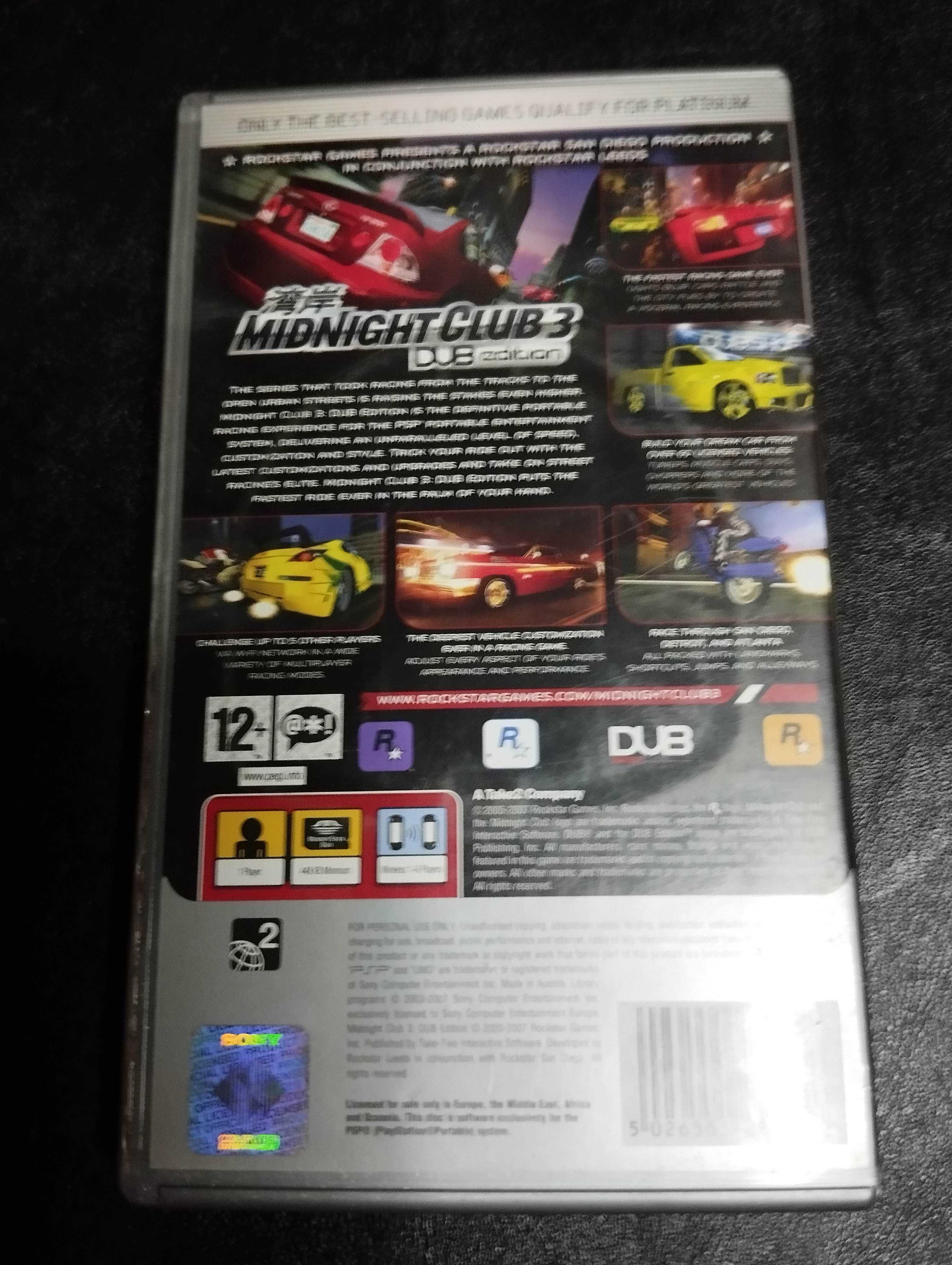 PSP - Midnight Club 3 DUB Edition - kompletna, Rockstar