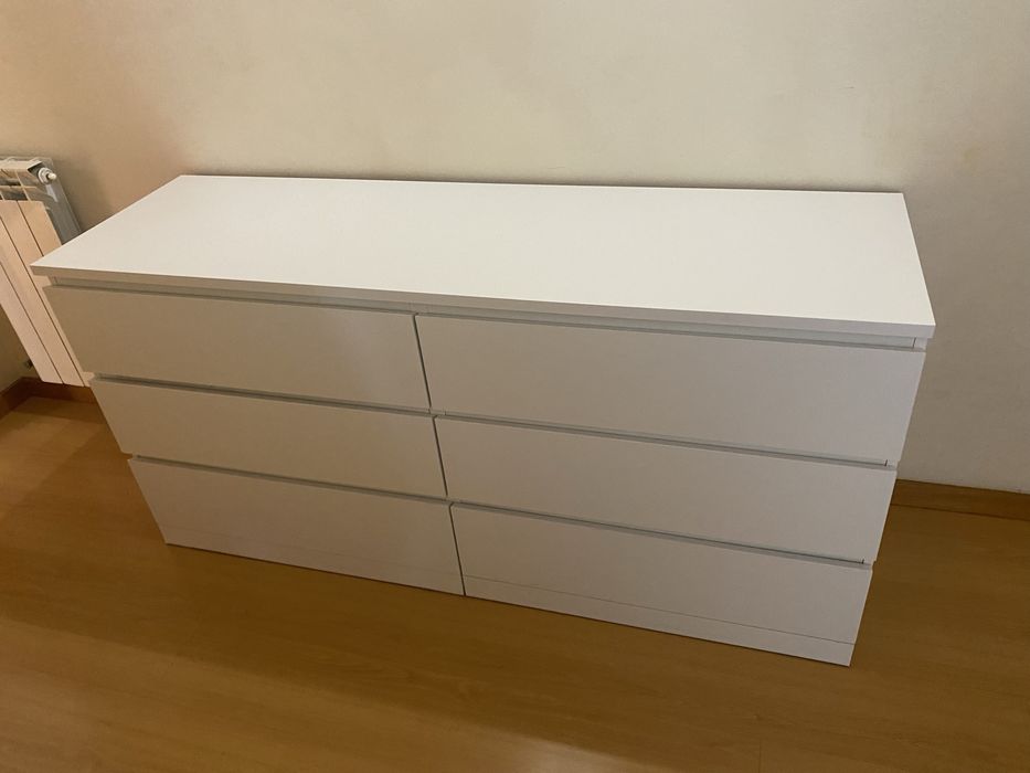 Comoda malm ikea branca