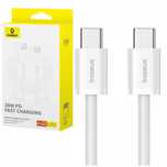 Baseus Kabel Przewód Usb-C 30W Pd 480Mb/S 2M Biały 2X Usb C Typ C
