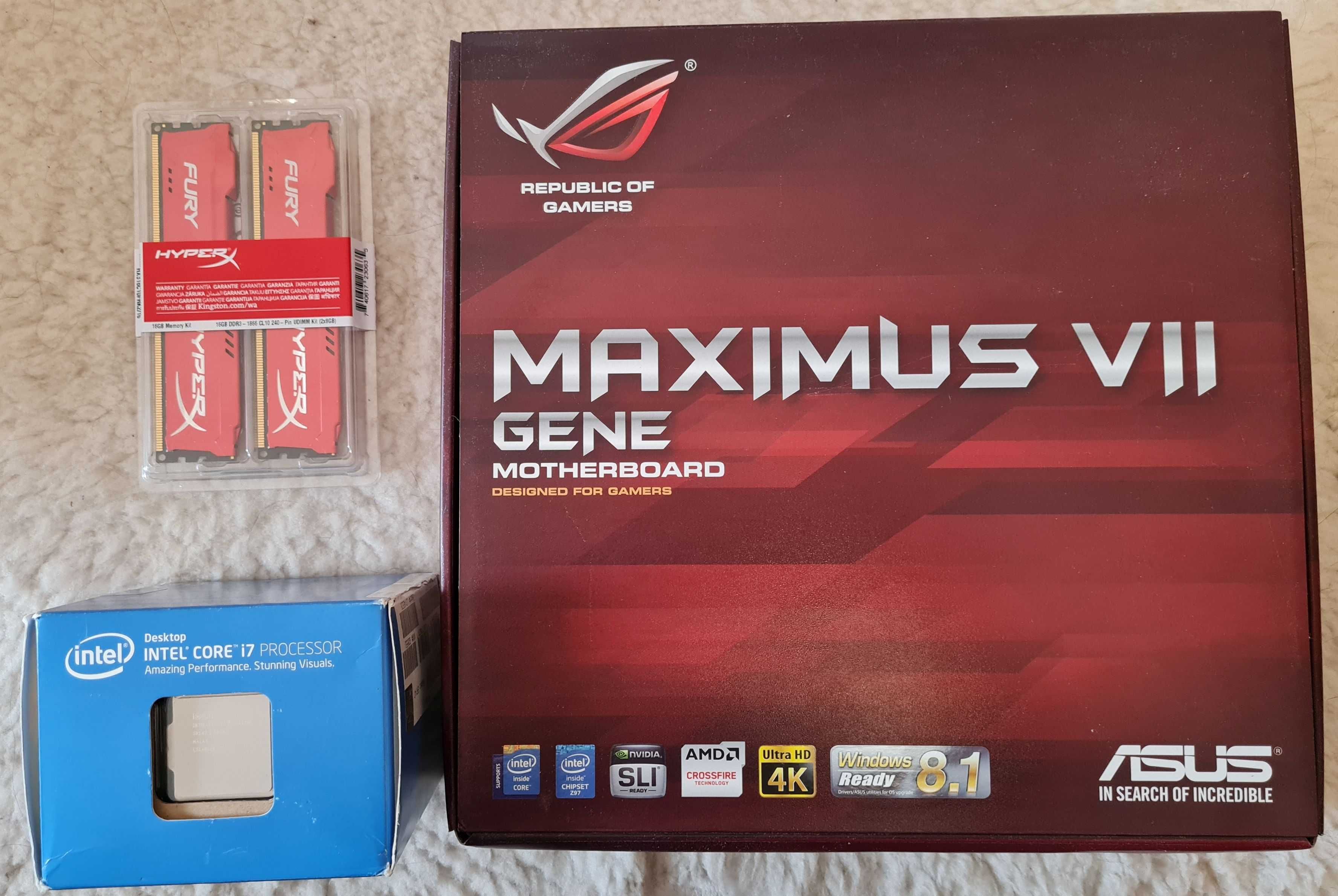 Bundle I7 4770K, Asus Maximus VII Gene , 16GB DDR3