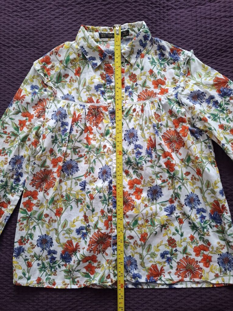 Koszula XS Zara w kwiatki