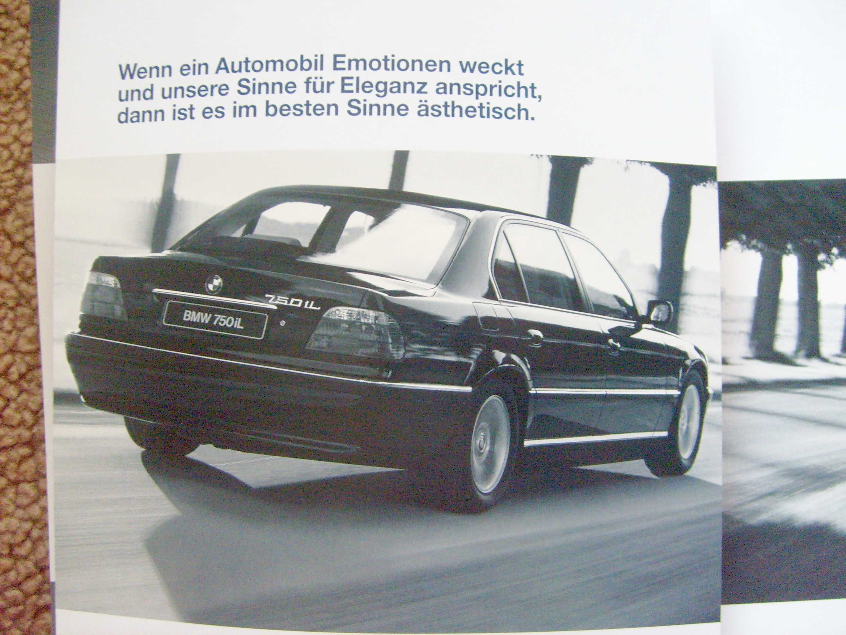 BMW seria 7 E38 1998 / obszerny prospekt 74 strony WYPRZEDAŻ KOLEKCJI