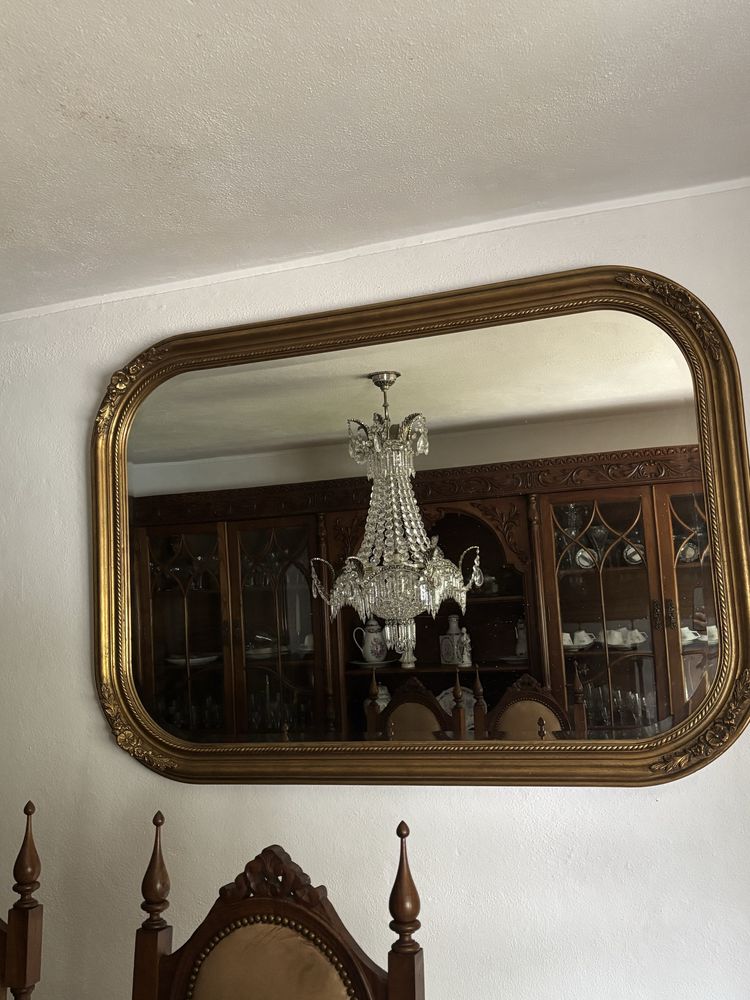 Espelho dourado vintage